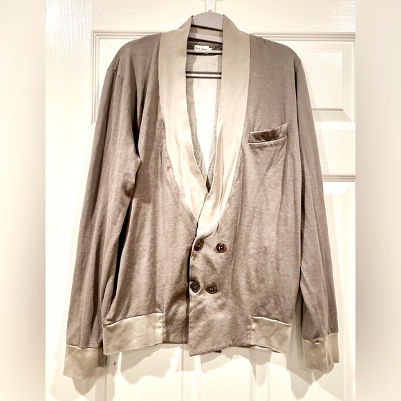 Paul Smith Other - Men’s Paul Smith cardigan Gray/ Brown size L   Made in Italy